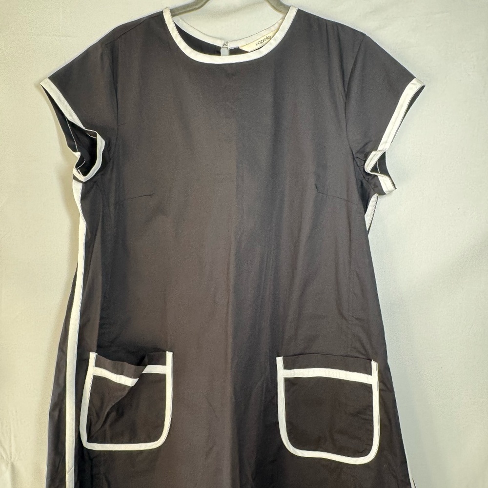 Zapelle Dress with contrast trim